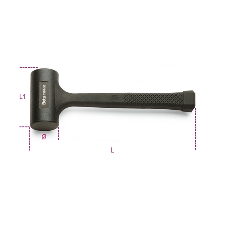 BETA Dead-Blow Hammer, 35mm 013910135